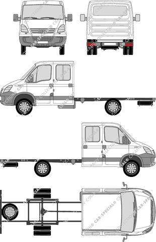 Iveco Daily Chassis for superstructures, 2006–2011 (Ivec_054)