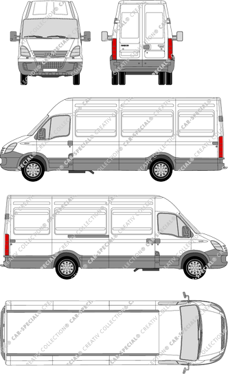 Iveco Daily 45 C, Radstand 3950, furgone, Dachhöhe 2, 1 Sliding Door (2006)