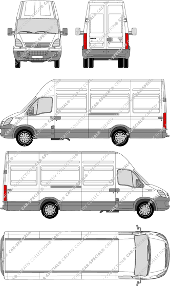 Iveco Daily 45 C, Radstand 3950, van/transporter, roof height 3, 2 Sliding Doors (2006)