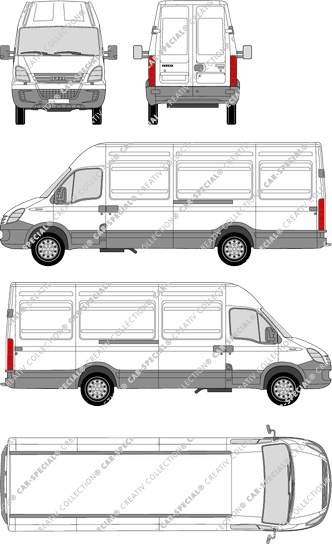 Iveco Daily 35 S, Radstand 3950, Kastenwagen, Dachhöhe 2, 2 Sliding Doors (2006)