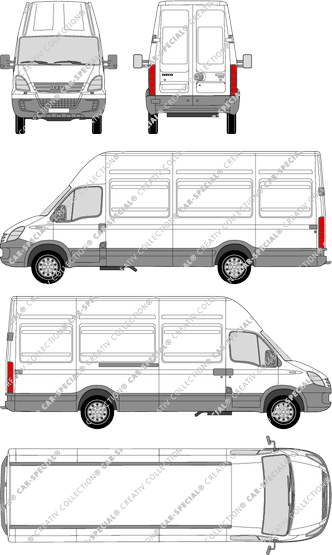 Iveco Daily 35 S, Radstand 3950, van/transporter, roof height 3, 1 Sliding Door (2006)