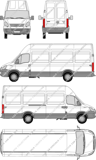 Iveco Daily 35 S, Radstand 3950, furgone, Dachhöhe 3, 1 Sliding Door (2006)