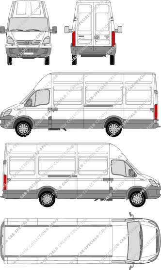 Iveco Daily 35 S, Radstand 3950, Kastenwagen, Dachhöhe 3, 2 Sliding Doors (2006)