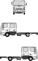 Iveco Eurocargo ML90 E17 D, ML90 E17 D, Châssis pour superstructures, double cabine (2005)