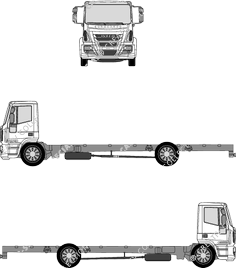 Iveco Eurocargo ML 140 E, ML 140 E, Chasis para superestructuras, cabina (2009)