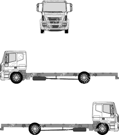 Iveco Eurocargo ML 140 E, ML 140 E, Telaio per sovrastrutture, Fernfahrerkabine (2009)