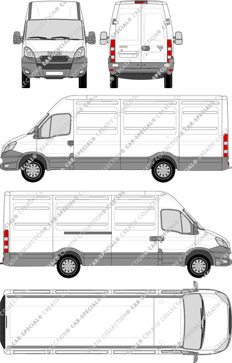 Iveco Daily, fourgon, H2, 3950, Rear Wing Doors, 1 Sliding Door (2012)