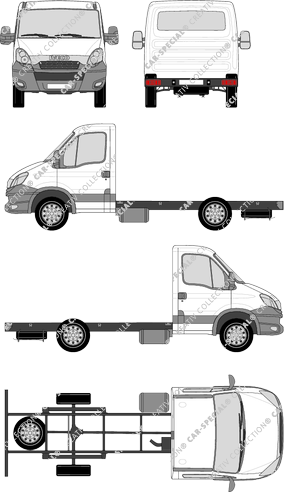 Iveco Daily Fahrgestell für Aufbauten, 2012–2014 (Ivec_191)