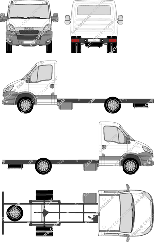 Iveco Daily Châssis pour superstructures, 2012–2014 (Ivec_192)