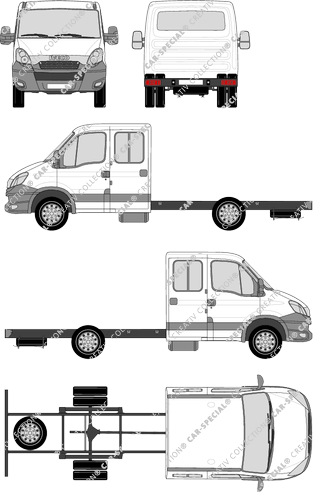 Iveco Daily, Telaio per sovrastrutture, 3750, Doppelkabine (2012)