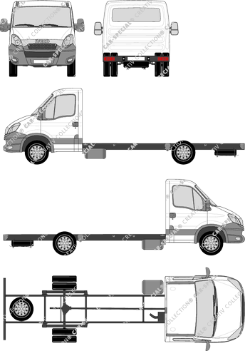 Iveco Daily, Fahrgestell für Aufbauten, 4350, Einzelkabine (2012)