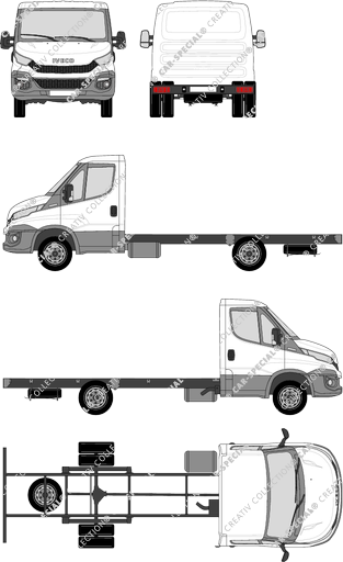 Iveco Daily, Telaio per sovrastrutture, empattement 3750, Einzelkabine (2014)