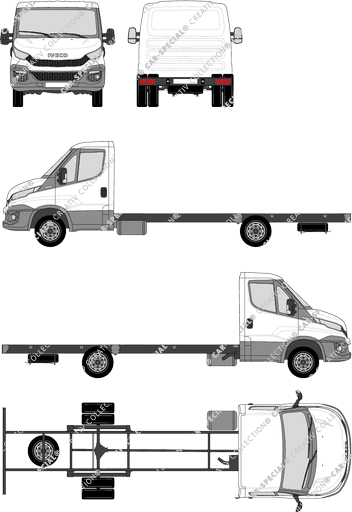 Iveco Daily Fahrgestell für Aufbauten, 2014–2021 (Ivec_268)