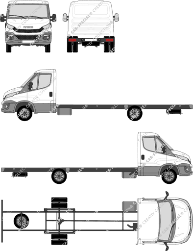 Iveco Daily, Chasis para superestructuras, paso de rueda 4750, cabina individual (2014)