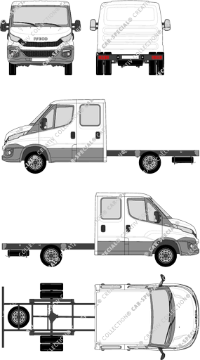 Iveco Daily Chassis for superstructures, 2014–2021 (Ivec_270)