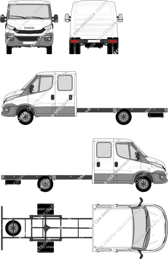 Iveco Daily Châssis pour superstructures, 2014–2021 (Ivec_272)