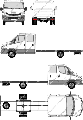 Iveco Daily Chasis para superestructuras, 2014–2021 (Ivec_273)