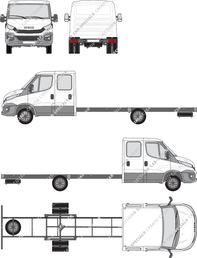 Iveco Daily Châssis pour superstructures, 2014–2021 (Ivec_274)