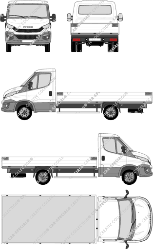 Iveco Daily, pianale, empattement 3750, Einzelkabine (2014)