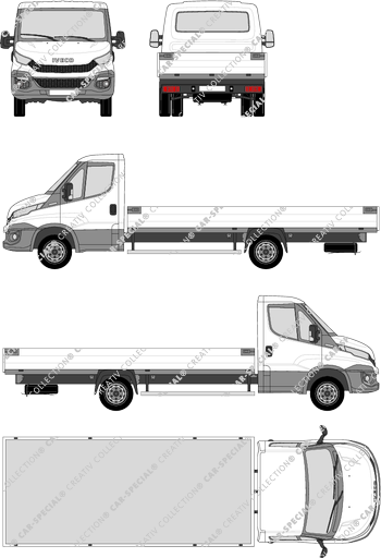 Iveco Daily, pianale, empattement 4100, Einzelkabine (2014)