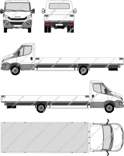 Iveco Daily, platform, wheelbase 4750, single cab (2014)