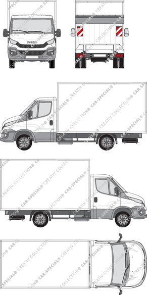 Iveco Daily, Box bodies, wheelbase 3450, single cab (2014)