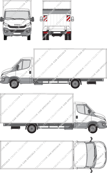 Iveco Daily, Box bodies, wheelbase 4350, single cab (2014)