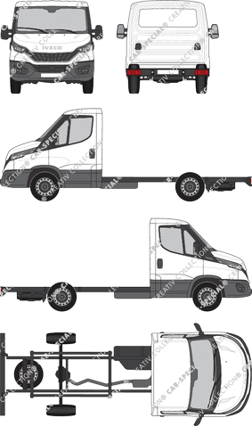 Iveco Daily, Telaio per sovrastrutture, empattement 3450, Einzelkabine (2021)