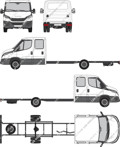 Iveco Daily, Châssis pour superstructures, Radstand 4750, double cabine (2021)