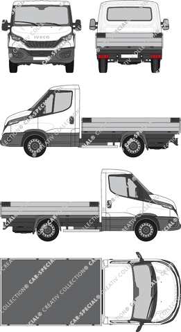 Iveco Daily, Pritsche, Radstand 3000, Einzelkabine (2021)