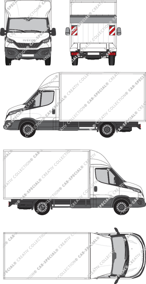 Iveco Daily, Box bodies, wheelbase 3450, single cab (2021)