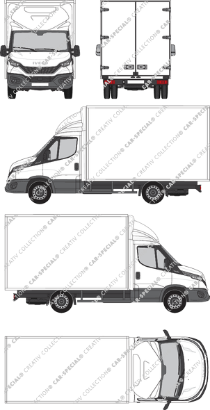 Iveco Daily, Kofferaufbau, Radstand 3450, Einzelkabine, Rear Wing Doors (2021)