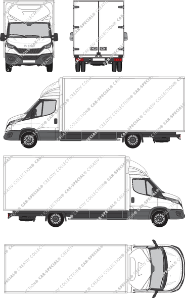 Iveco Daily, Kofferaufbau, Radstand 4350, Einzelkabine, Rear Wing Doors (2021)