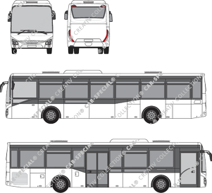 Iveco Crossway Low Entry Einzeltür vorn, heruntergezogene Fenster, bus, 2 Doors (2014)