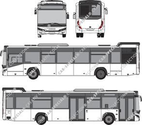 Iveco Streetway 12m, autobús de línea, 2 Doors (2018)