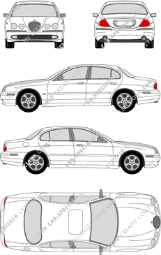 Jaguar S-Type berlina, 1999–2002 (Jagu_001)