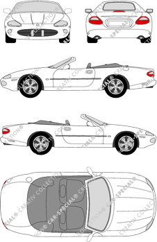 Jaguar XK 8 Descapotable, 1996–2005 (Jagu_002)