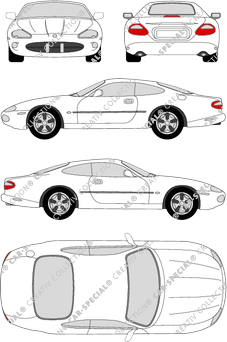 Jaguar XK 8 Coupé, 1996–2005 (Jagu_003)