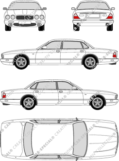 Jaguar XJ-Series, limusina, largo, 4 Doors (1997)