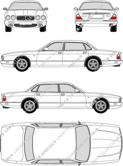 Jaguar XJ-Series limusina, 1997–2003 (Jagu_006)