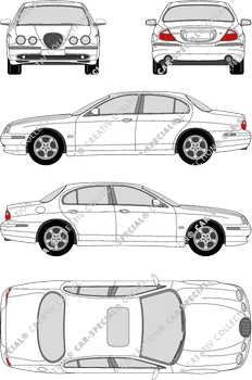 Jaguar S-Type, limusina, 4 Doors (2002)