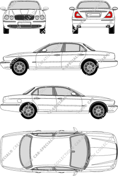 Jaguar XJ-Series limusina, 2003–2009 (Jagu_008)