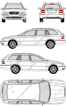 Jaguar X-Type Estate Kombi, 2004–2009 (Jagu_009)