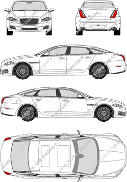 Jaguar XJ-Series Limousine, 2010–2019 (Jagu_014)