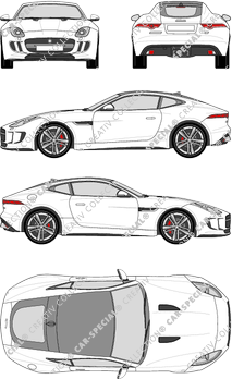 Jaguar F-Type Coupé, 2014–2020 (Jagu_017)