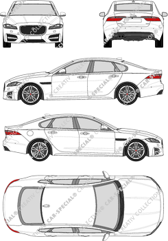 Jaguar XF-Series, limusina, 4 Doors (2016)