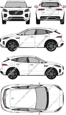 Jaguar E-Pace Station wagon, current (since 2017) (Jagu_021)