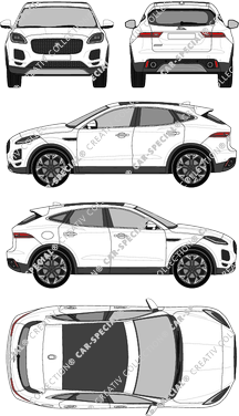 Jaguar E-Pace Kombi, aktuell (seit 2017) (Jagu_022)