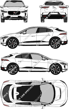 Jaguar I-Pace Kombicoupé, aktuell (seit 2018) (Jagu_023)