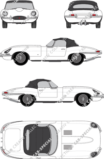 Jaguar E-Type, Roadster, 2 Doors (1963)